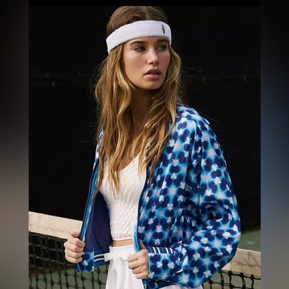 Free People Set Top Seed Printed Tennis Jacket. NWT! - Picture 2 of 7